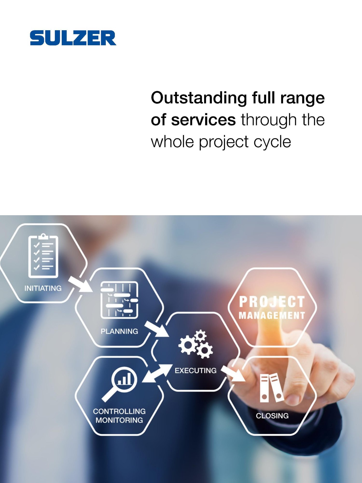 Sulzer project management services covering the full project cycle from planning and execution to monitoring and closing