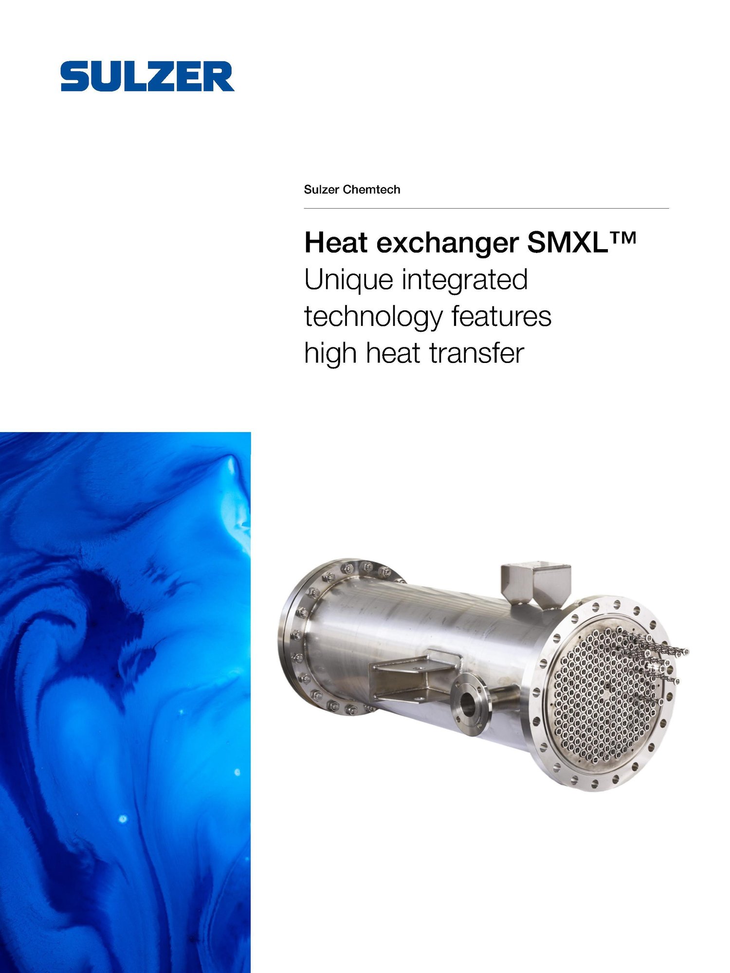 Sulzer SMXL heat exchanger with unique integrated technology for high heat transfer efficiency