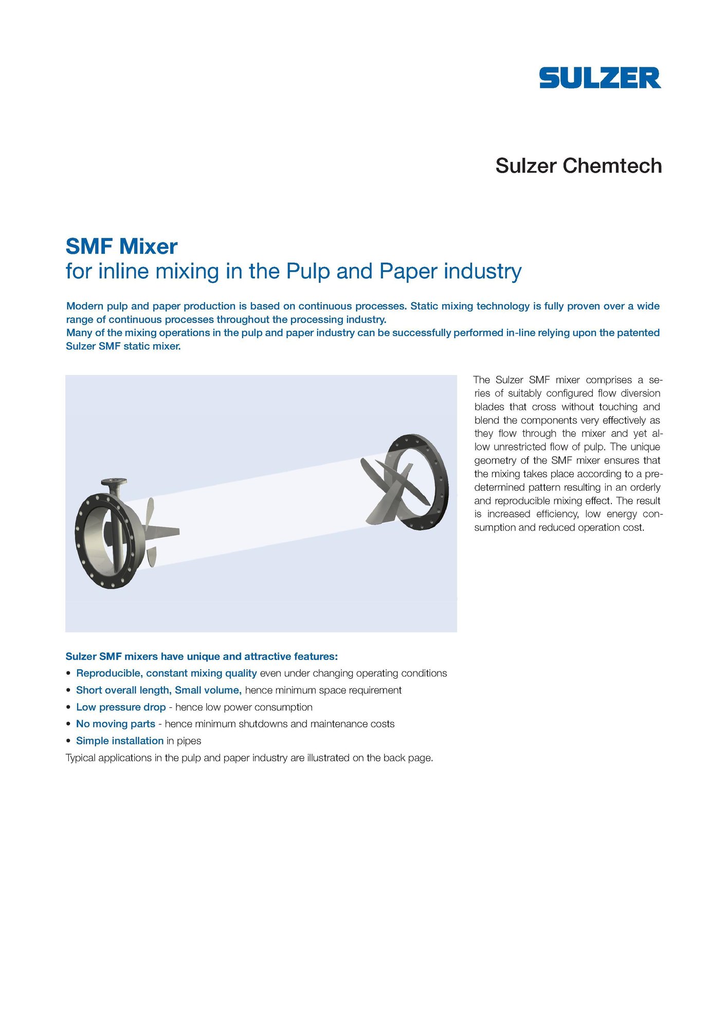 STATIC MIXER_TYPE SMF_1